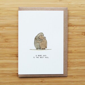 Bear hug card