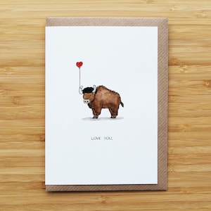 Tarjeta Love Bison