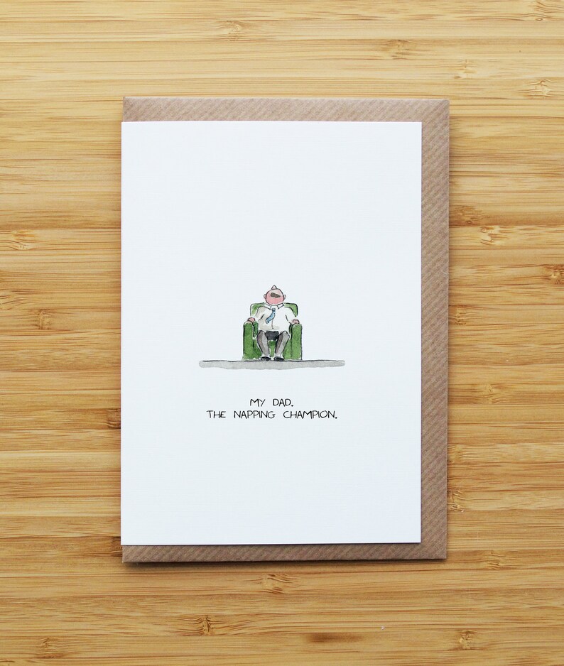 Dad Nap Card Card