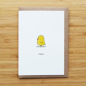 Carte Petit oiseau jaune