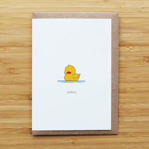 Rubber duck card