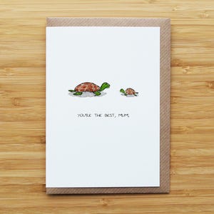 Tarjeta de mamá/mamá tortuga