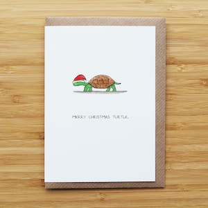 Schildkröte-Weihnachtskarte
