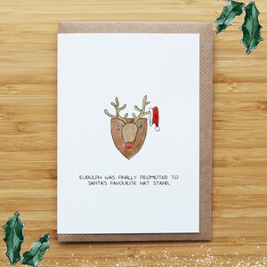 Porta-cappelli Rudolph - Biglietto di Natale