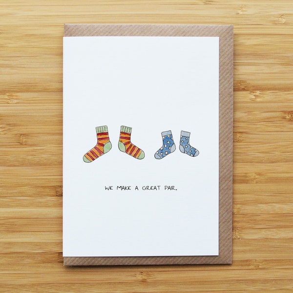 Sock Couple Card