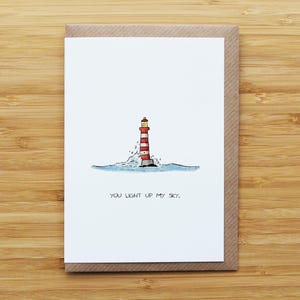 Lighthouse love card