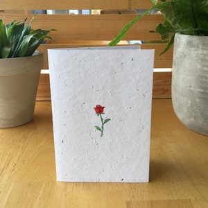 Tiny Rose Card Wildflower Seed Card