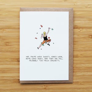 Climber Woman Card