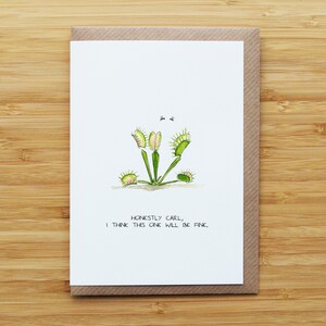 Tarjeta de Venus atrapamoscas