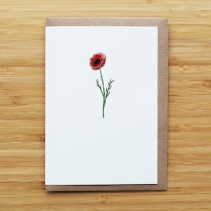 Tarjeta de amapola