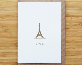 Eiffel Tower Love Card