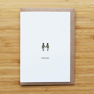 Forever men couple card