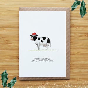 Cartão de Natal de Vaca
