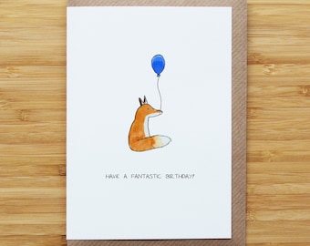 Fantastic Fox Birthday Card