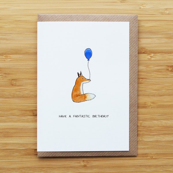 Fantastic Fox Birthday Card