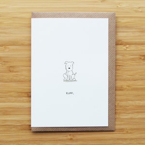 Carte chien mignon