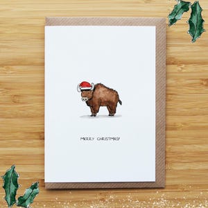 Cartão de Natal Bison