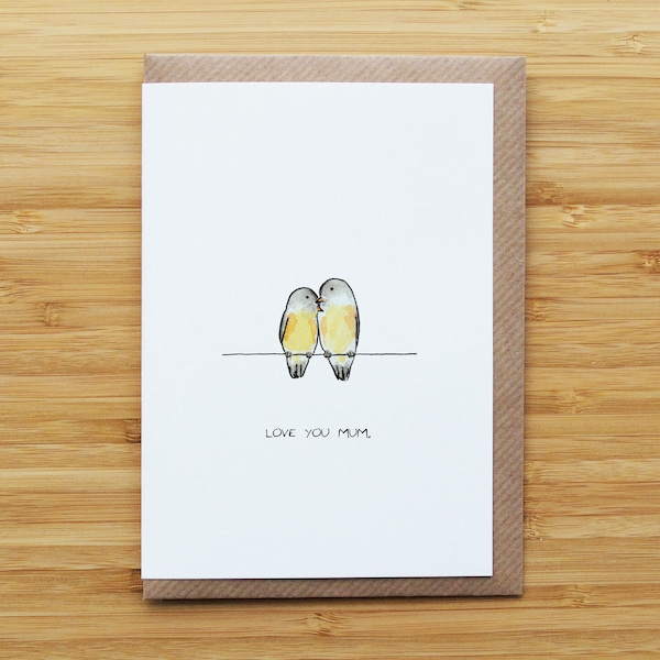 Birds on a Line - Mother's Day Card