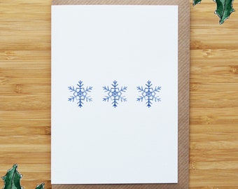 Snowflakes Christmas Card