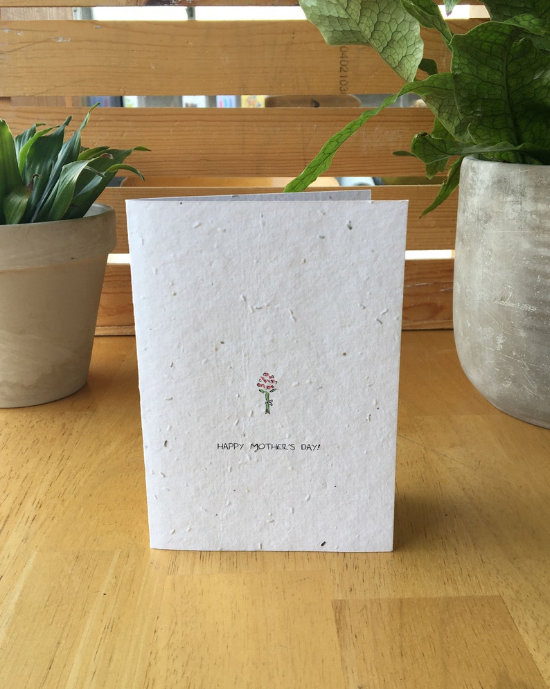 Flowers Mother's Day Card Wildflower Seed Card