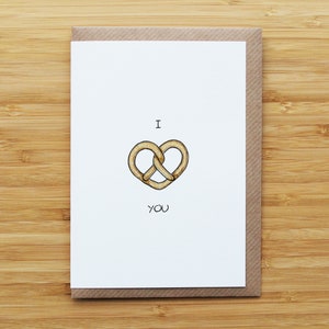 Pretzel Love Card