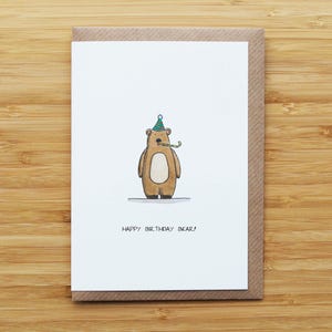 Carte d'anniversaire ours