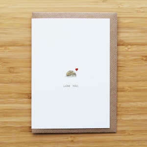 Liebe Igel Karte