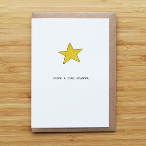 Tarjeta del abuelo estrella