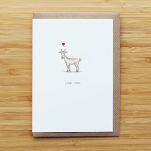 Love goat card