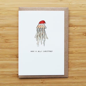 Carte de Noël méduse