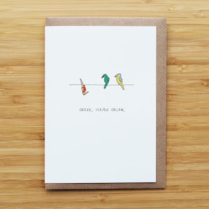 Drunk Bird Card