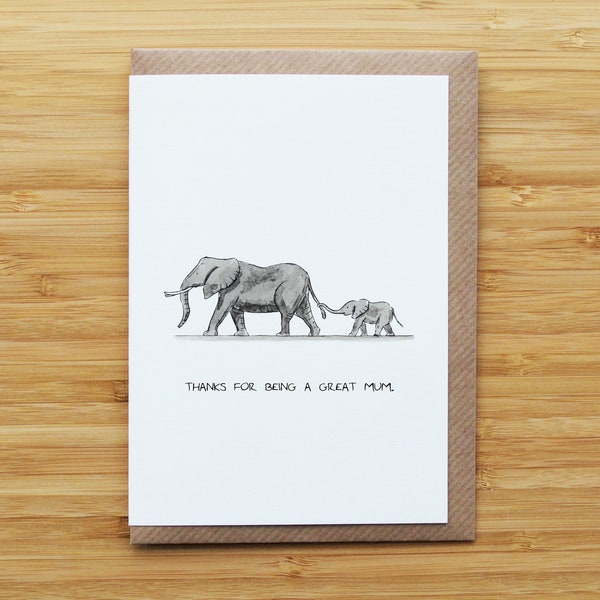 Elephant Mum Card