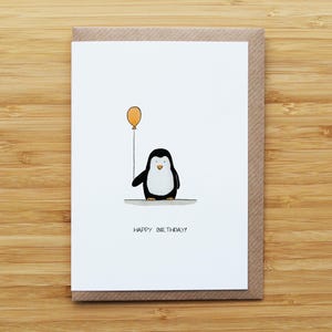 Birthday penguin card