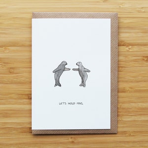 Carte d'amour de phoque