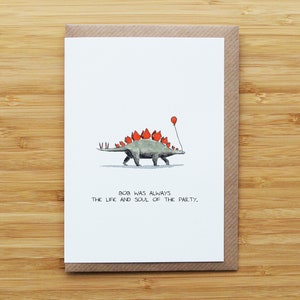 Stegosaurus Geburtstagskarte