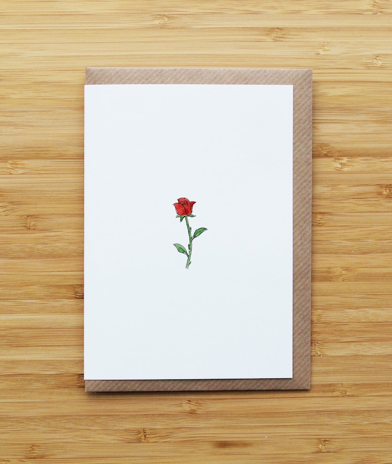 Tiny Rose Card Card