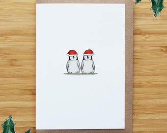 Baby Penguins Christmas Card