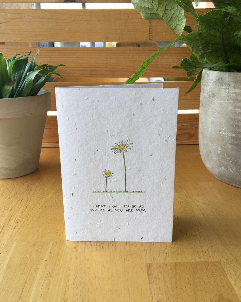 Mum Daisy Card Wildflower Seed Card