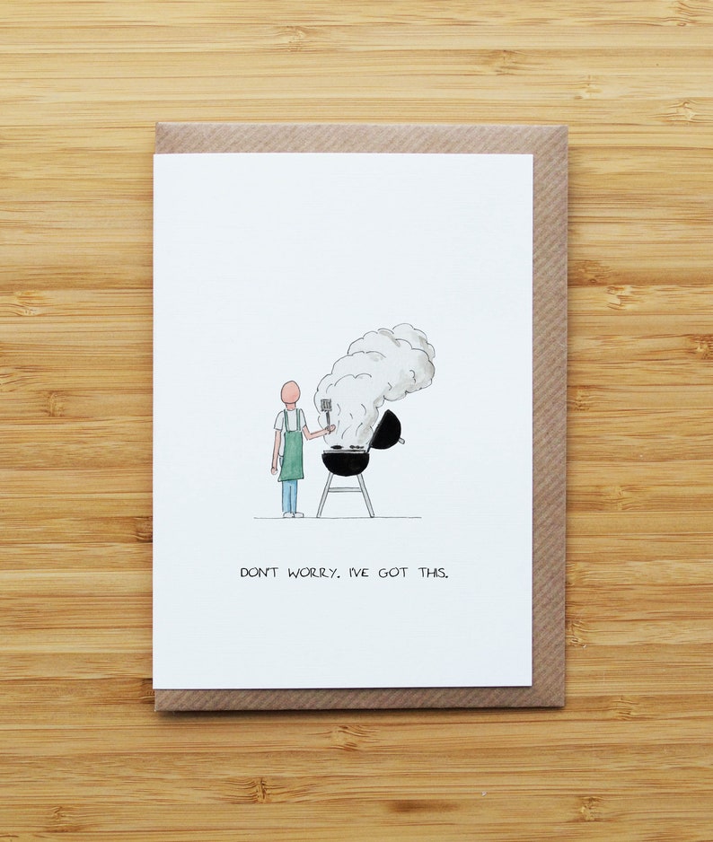 BBQ Man Card Card