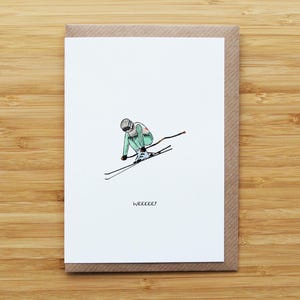 Skifahrer Karte