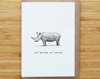 Fat Unicorn Card