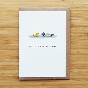 Duck and Rubber Duck Card
