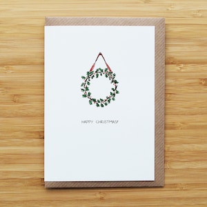 Wreath Christmas Card