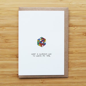 Tarjeta de cubo de Rubik