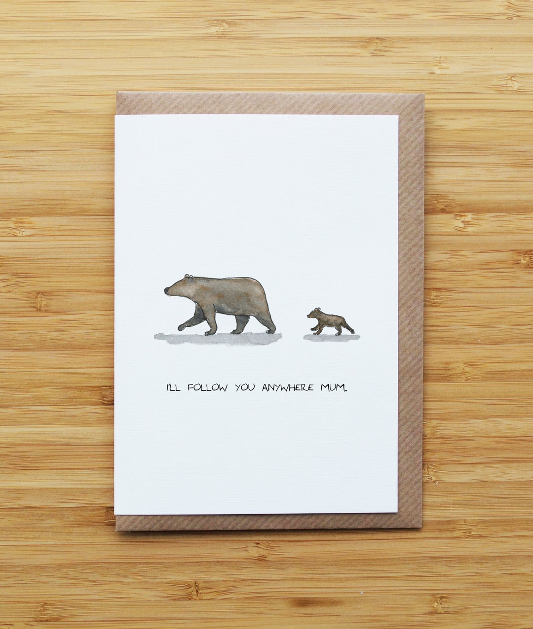 Mother Bear Card or Print - Etsy