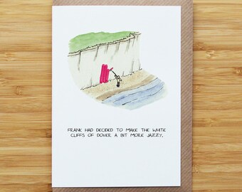 White Cliffs of DoverCard - Funny - Recycled Card