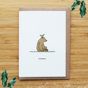 Carte de Noël ours renne
