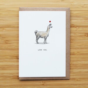 Love Llama Card