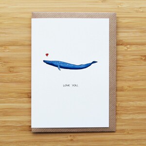 Carte Amour baleine