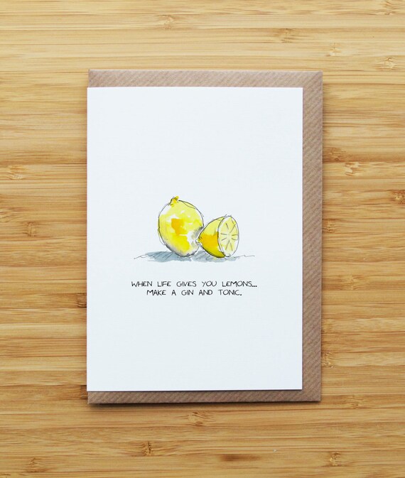 When Life Gives You Lemons Card or Print Etsy